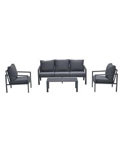 Springs loungeset 4-delig - donker grijs