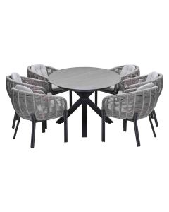 Padula tuinset 7-delig - Scot tuintafel Napoli sand 230x115 cm