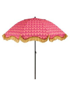 Mitchell parasol hart roze - Ø220 x 238 cm