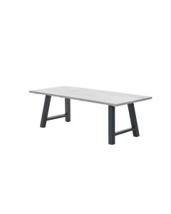 Leuven tuintafel 220 x 100 cm - donker grijs