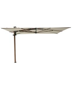Braga zweefparasol 355x300 cm - mellow champagne olefin - teakhoutlook frame