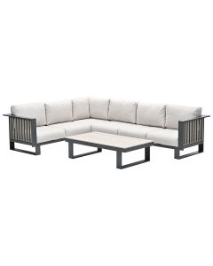 Gabon loungeset 5-delig - taupe
