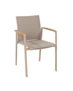 Cortina tuinstoel stapelbaar - latte