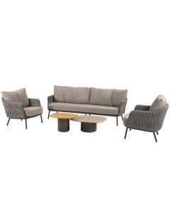 Cannes loungeset 5-delig - terre