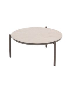 Vic loungetafel Ø73xH35 cm terre - ceramic print