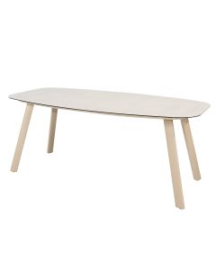 Manolo tuintafel 180x95 cm - latte - ceramic print