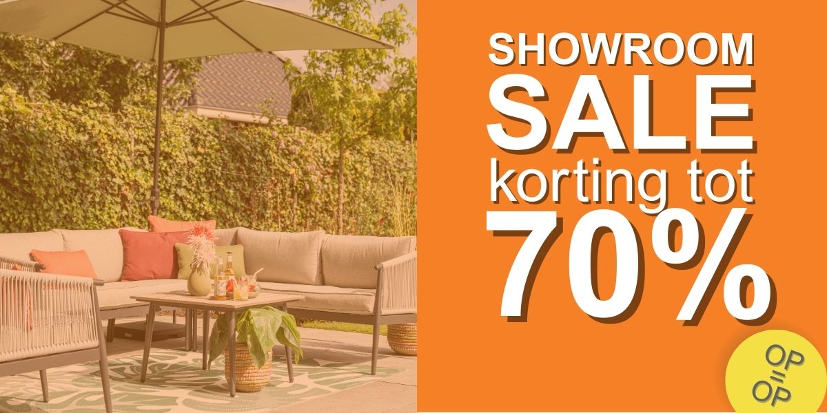 SHOWROOM SALE bij Tuinmeubelland