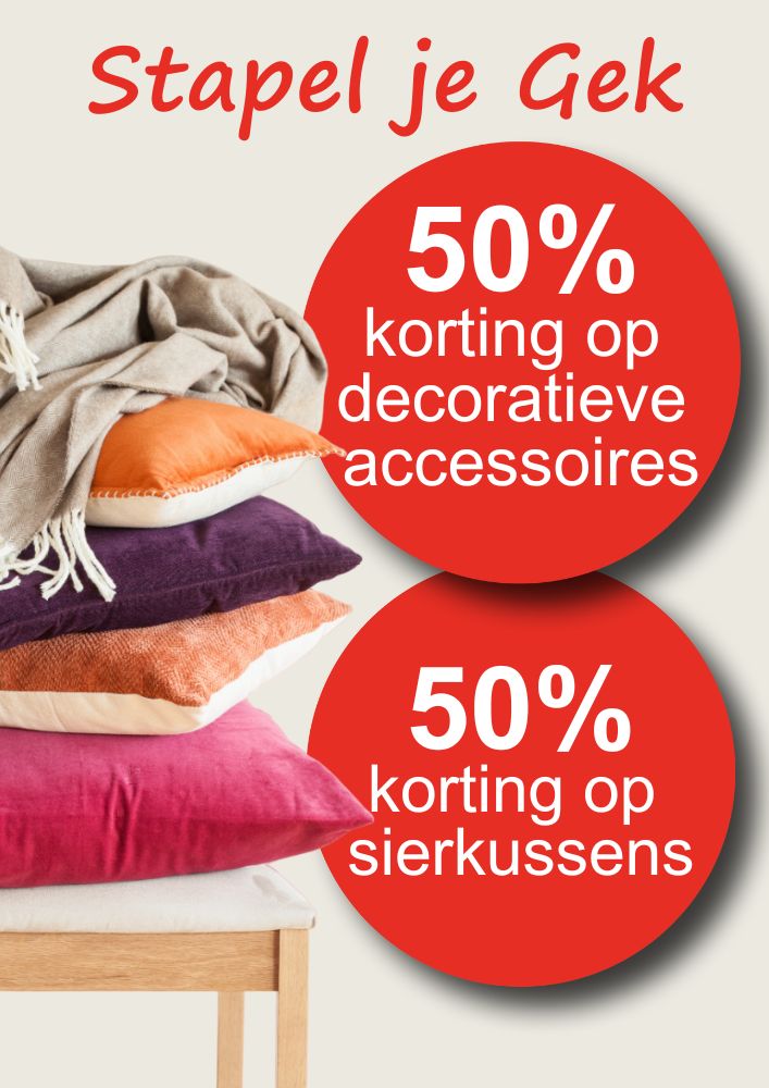 stapel je gek kortingsactie
