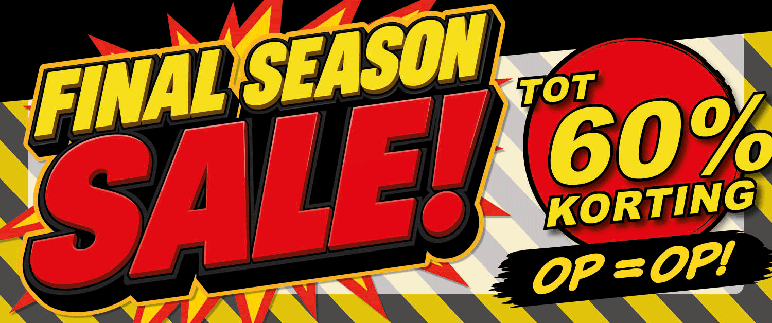 final season sale hoge kortingen tot zestig procent