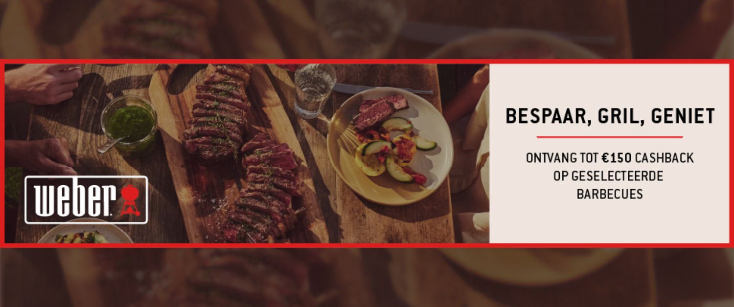 weber cashback actie
