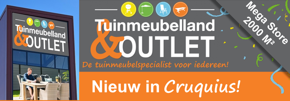 NIEUW, nu geopend: Tuinmeubelland Cruquius & Outlet