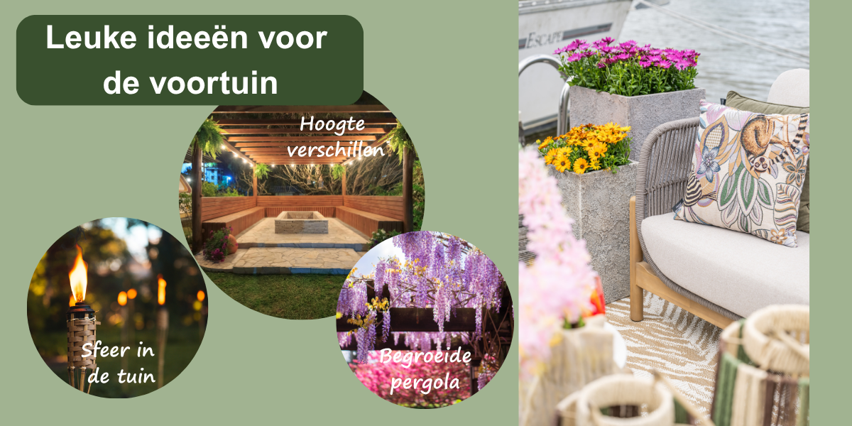 leuke sfeerideeën voor de voortuin