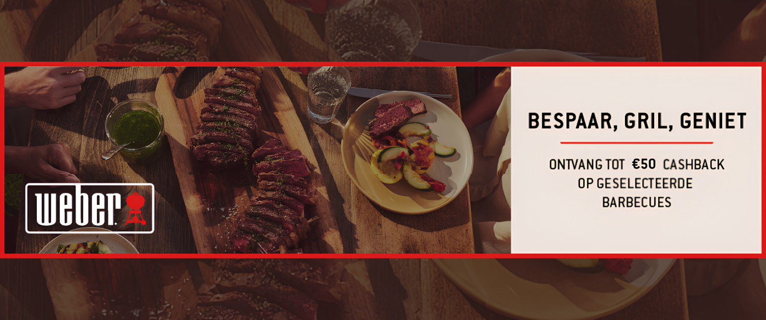 weber cashback actie
