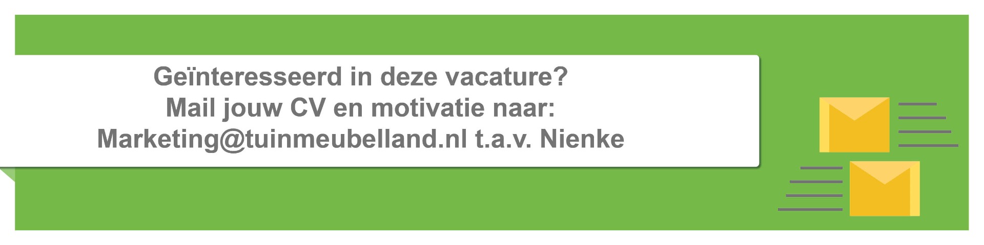 footer vacature stagiair marketing