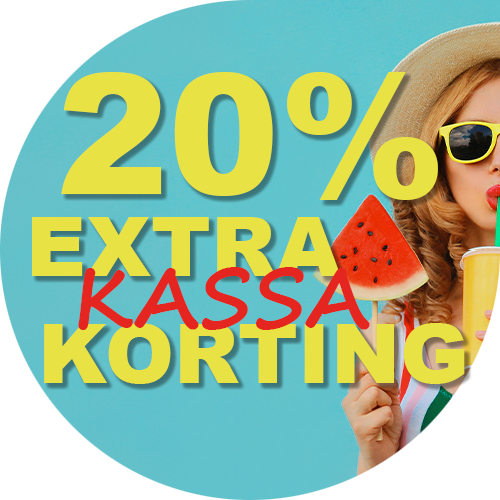 20% EXTRA KASSA KORTING 20% EXTRA KASSA KORTING