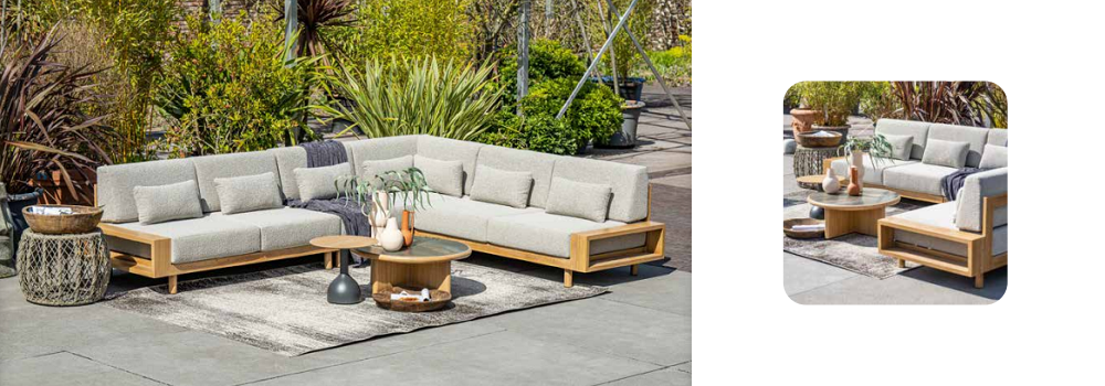 lounge tuinmeubeltrend 2024 aluminium duurzame loungeset