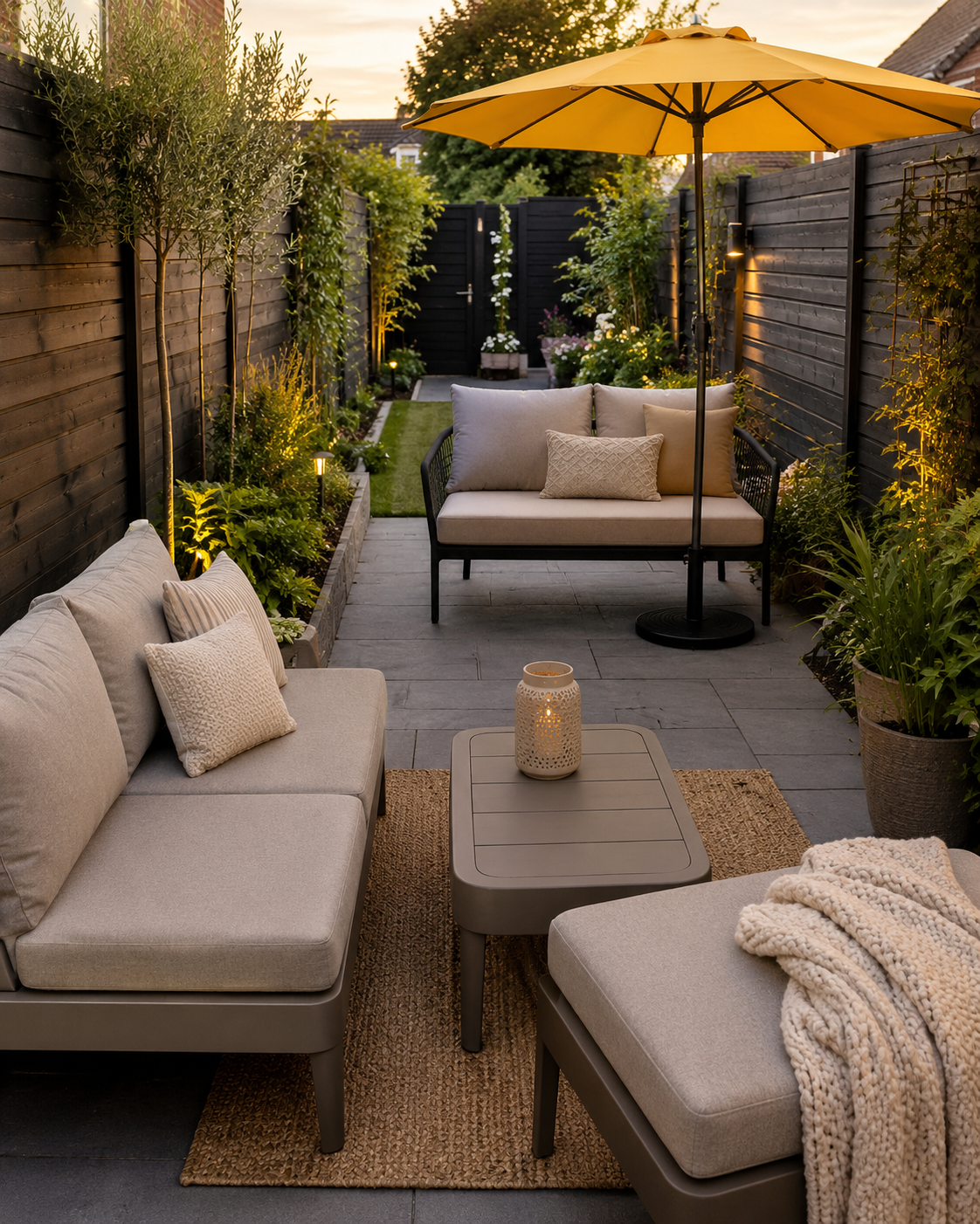 indeling smalle tuin