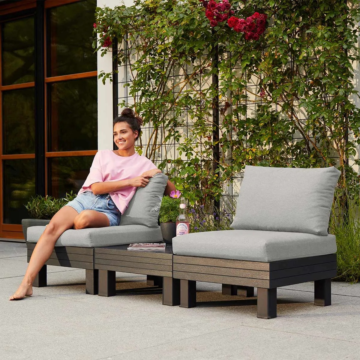 lounge elementen voor smalle tuin